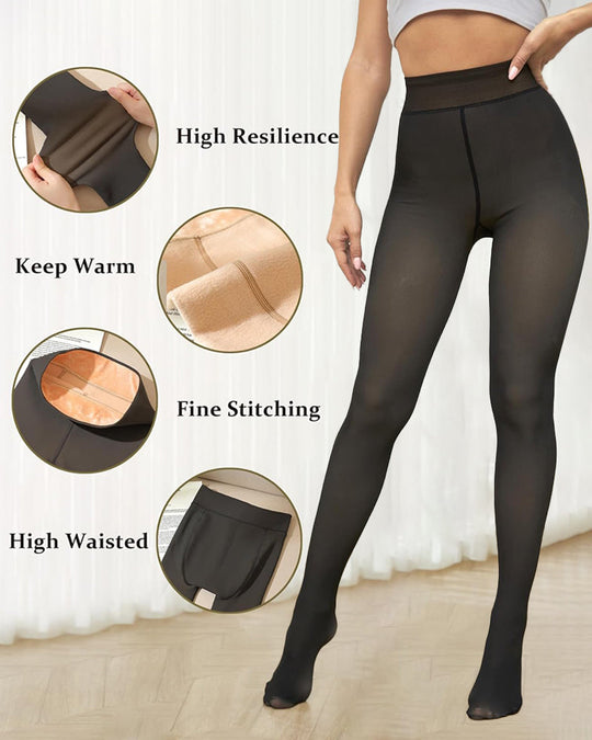 Women’s Thermal Sculpting Tights With Compression Waistband