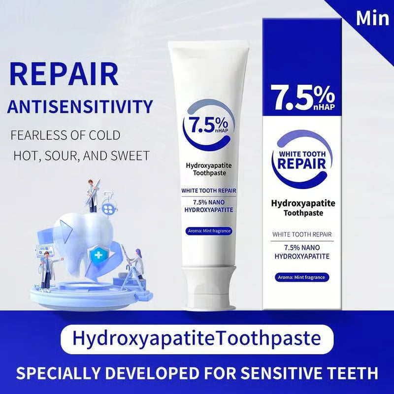 Fluoride-Free Hydroxyapatite Toothpaste | Breath Freshening |Effective whitening