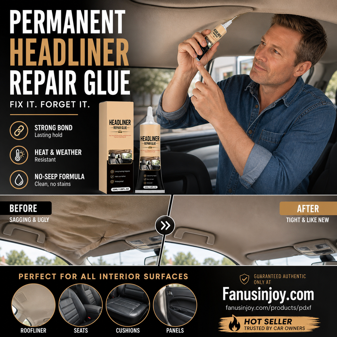 🚗Direct from auto repair shop 🔥50% off！🚘Easily fix vehicle aging issues！Car Headliner Repair Glue Waterproof