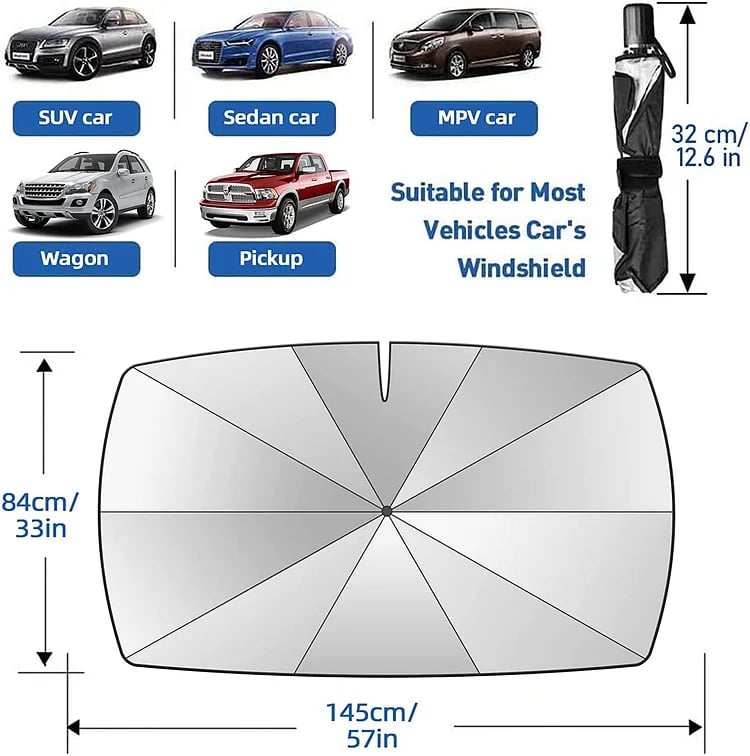 🔥HOT SALE 40% discount🔥Car Windshield Sun Shade Umbrella