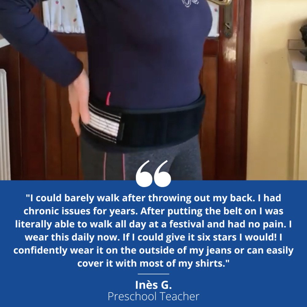 Cintura per la schiena ODALIT™: la soluzione in 2 settimane per la sciatica & Sollievo dal dolore lombare!
