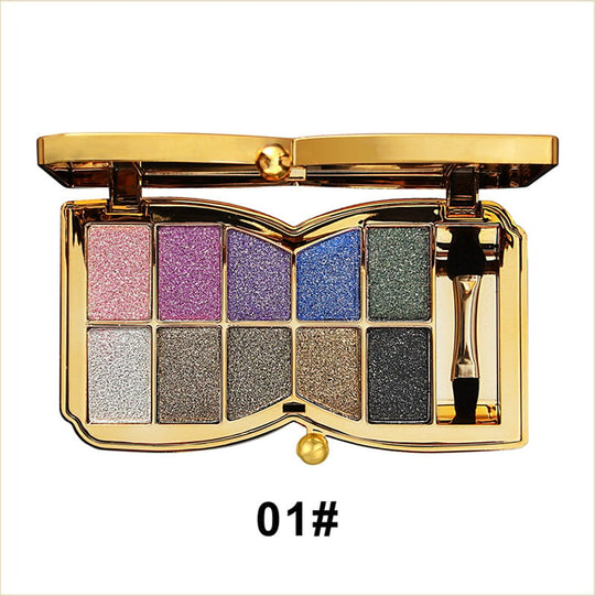 🔥Hot Sale - 50% off🔥✨10 Colors Glitter Shimmer Eyes Shadow Pallet