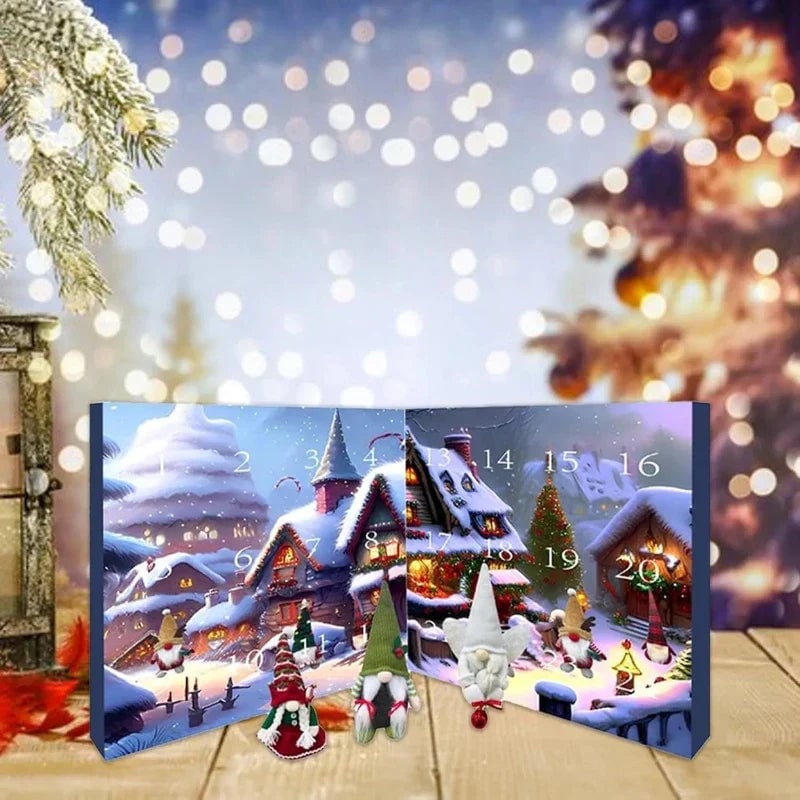 🎄 60% OFF NOW! 🎁 2025 Christmas Gnome Advent Calendar - 24 Surprise Doors with Festive Treats, Perfect Holiday Countdown for Kids & Families 🧙‍♂️✨