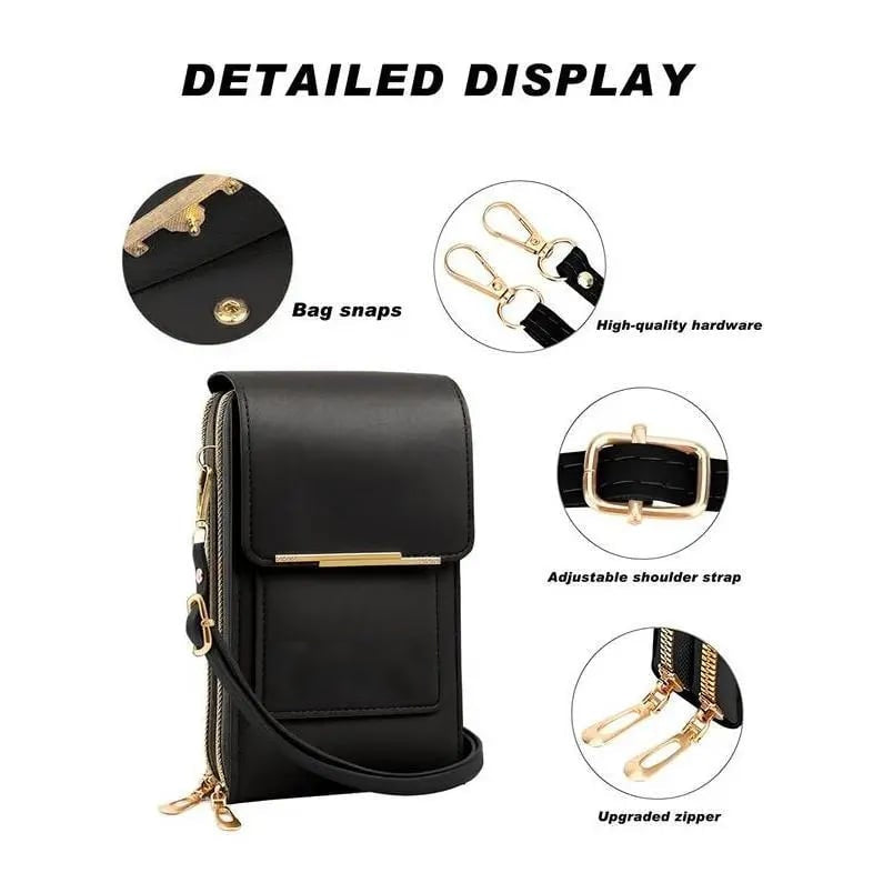 🌧️Water-Resistant & Stylish, 3 Ways to Wear👜 Handcrafted Crossbody Bag – Water-Resistant PU Leather & Adjustable Strap | Perfect for Any Occasion, Crossbody/Shoulder/Waist ✨