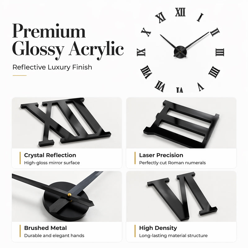 🏠🕒Modern 3D Digital Wall Clock – Silent Acrylic Luminous Wall Decor, Read Time Display, Stylish Home Decoration & Gift