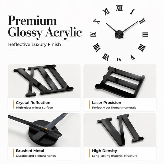 🏠🕒Modern 3D Digital Wall Clock – Silent Acrylic Luminous Wall Decor, Read Time Display, Stylish Home Decoration & Gift