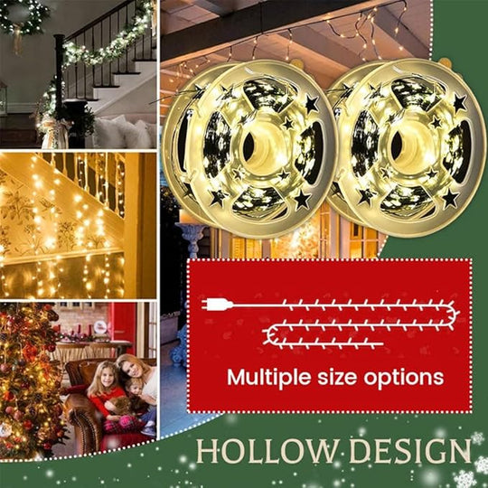 🎄🎁Catena luminosa a forma di petardo in filo di rame