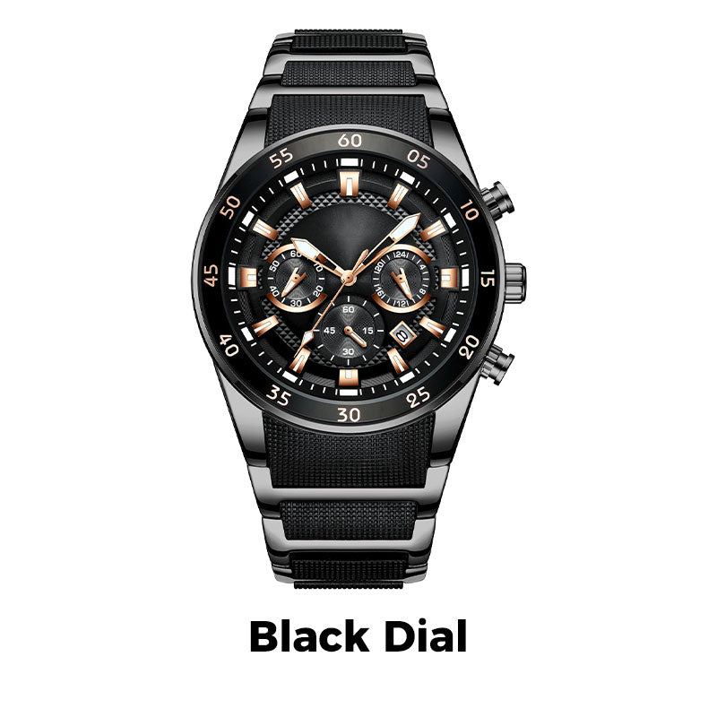 💎Reloj de cuarzo multifuncional resistente al agua para hombre