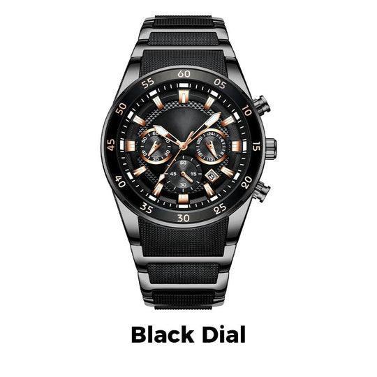 💎Reloj de cuarzo multifuncional resistente al agua para hombre