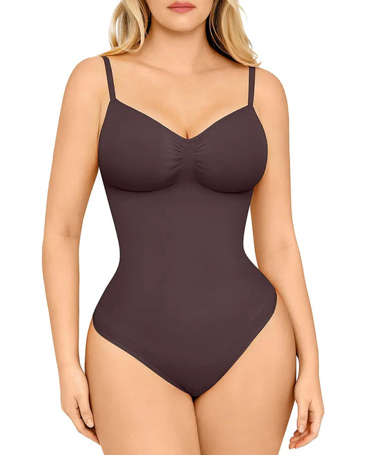 FeelinGirl Busto coperto senza cuciture Tuta Perizoma Body Fit Comfort Dimagrante Abbigliamento da donna 1 Top traspiranti sui fianchi Offerte morbide per i tuoi giorni Body avvolgente body modellante Summervibes
