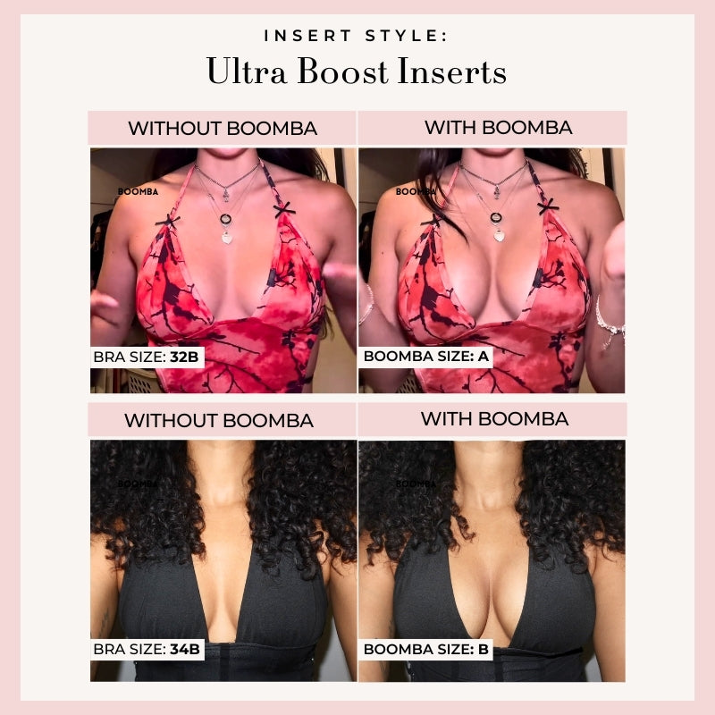 Invisible Lift - Patented Sticky Fashion Bra Inserts Prevents Nipple Slips No Sewing Required Low Cut Tops Womenswear