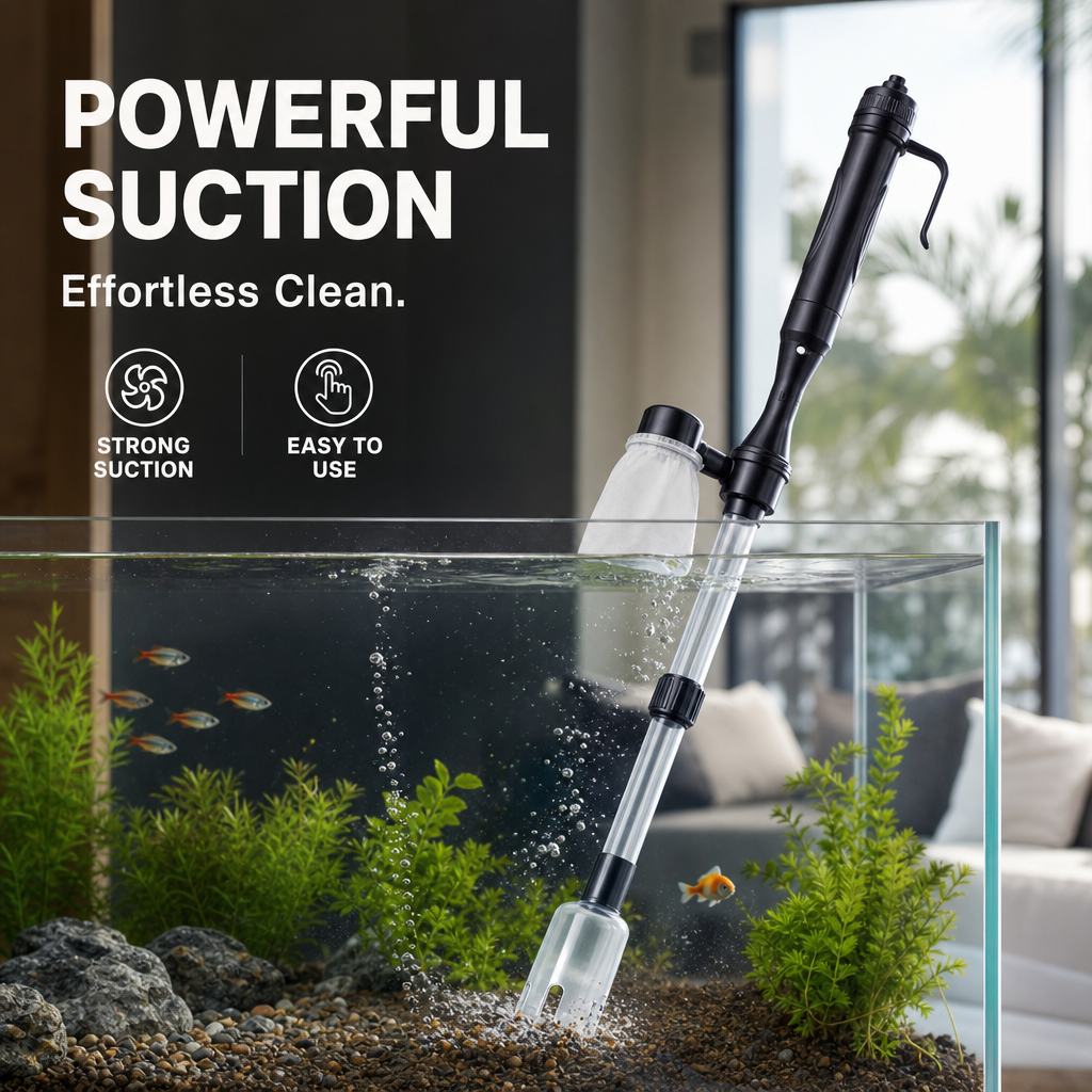 🐠LAST DAY SALE 60% OFF⚡50K+ SOLD 🐟Electric Aquarium Gravel Cleaner—battery-operated, adjustable length, and easy to use—suitable for all aquariums 🧹🐟