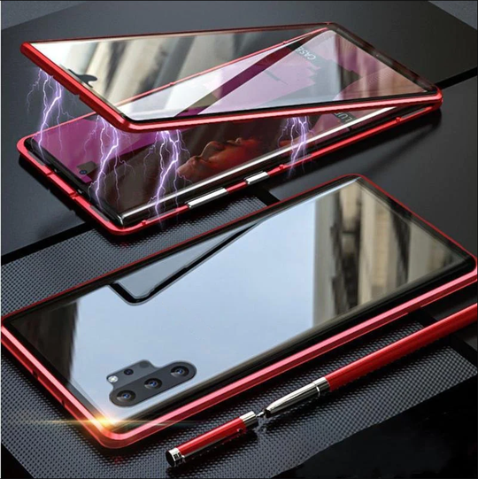 🔥Limited Time 50% OFF🔥Anti-peeping Magnetic Tempered Glass Double-sided Phone Case For Samsung S21-25 Series