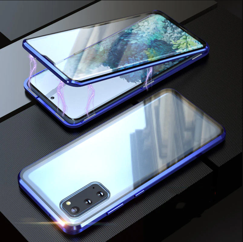 🔥Limited Time 50% OFF🔥Anti-peeping Magnetic Tempered Glass Double-sided Phone Case For Samsung S21-25 Series