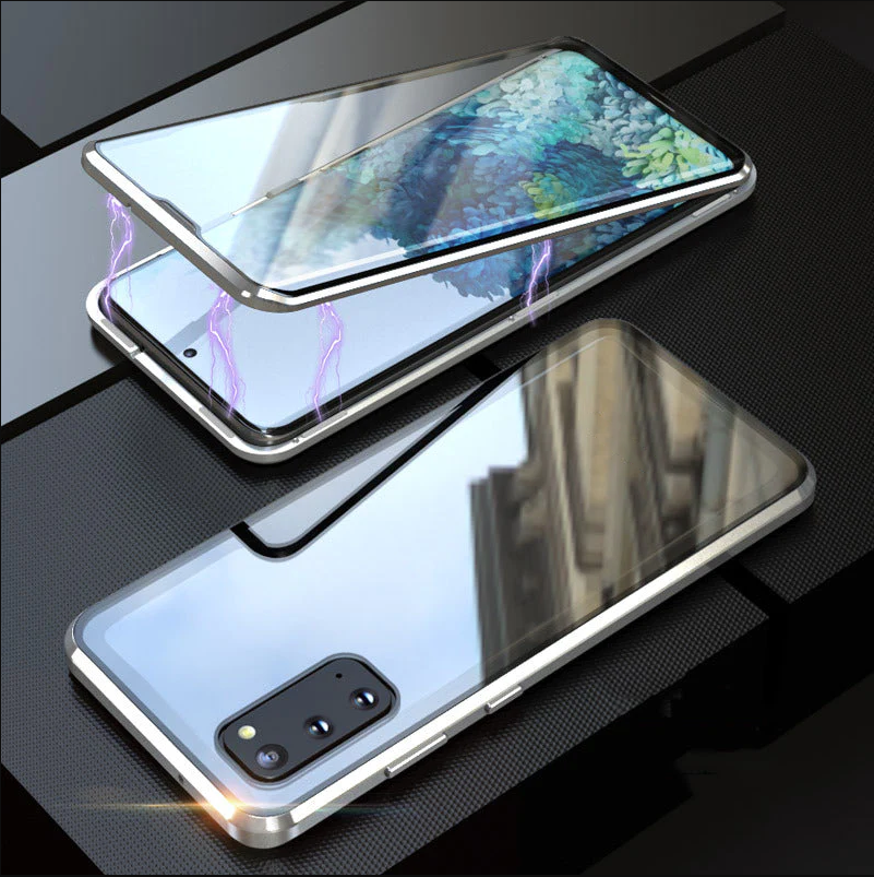 🔥Limited Time 50% OFF🔥Anti-peeping Magnetic Tempered Glass Double-sided Phone Case For Samsung S21-25 Series