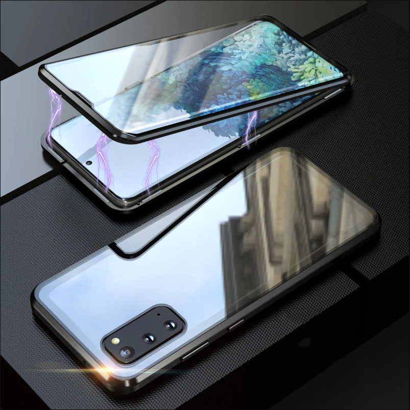 🔥Limited Time 50% OFF🔥Anti-peeping Magnetic Tempered Glass Double-sided Phone Case For Samsung S21-25 Series