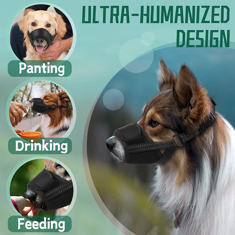 Adjustable Soft Mesh Dog Muzzle-1