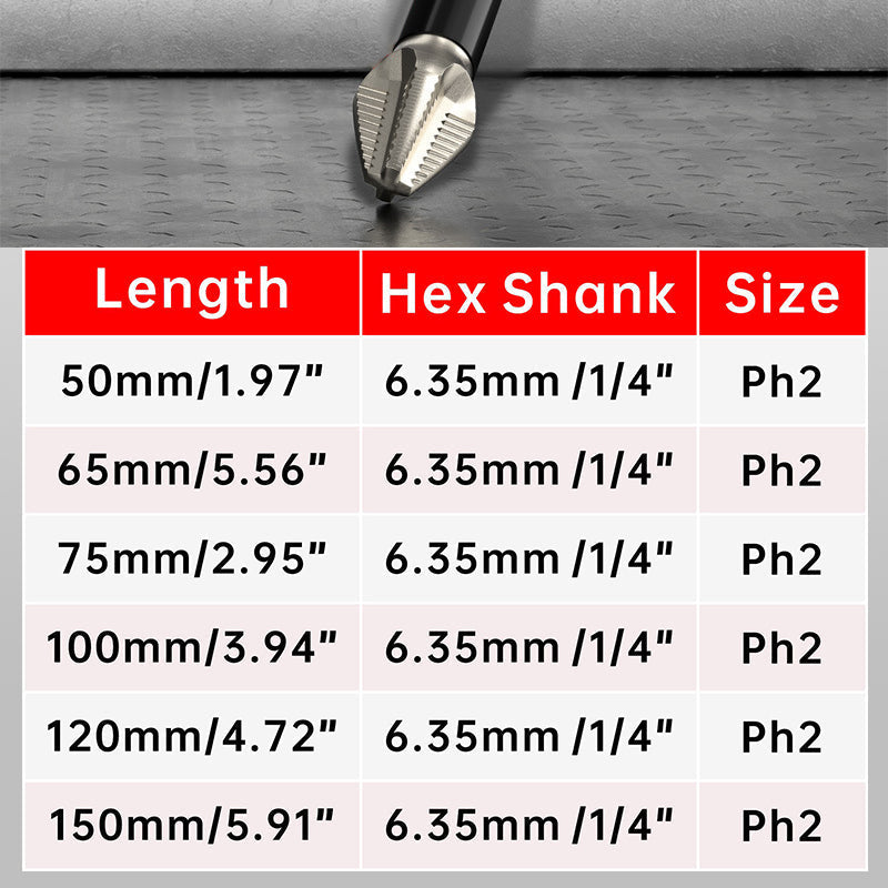 🔥Hot Sale🔥 6-Piece Phillips Screwdriver Bits Set（50%OFF）