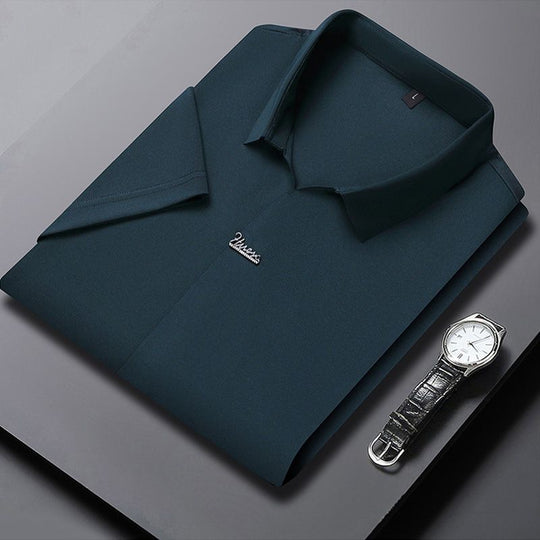 🔥Men’s Casual Lapel Breathable Wrinkle-free T-shirt
