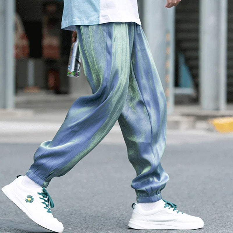 Men's Reflective Relaxed Fit Casual Jogger Pants