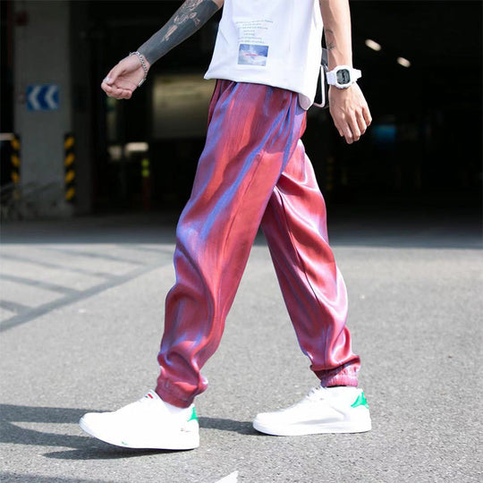 Men's Reflective Relaxed Fit Casual Jogger Pants