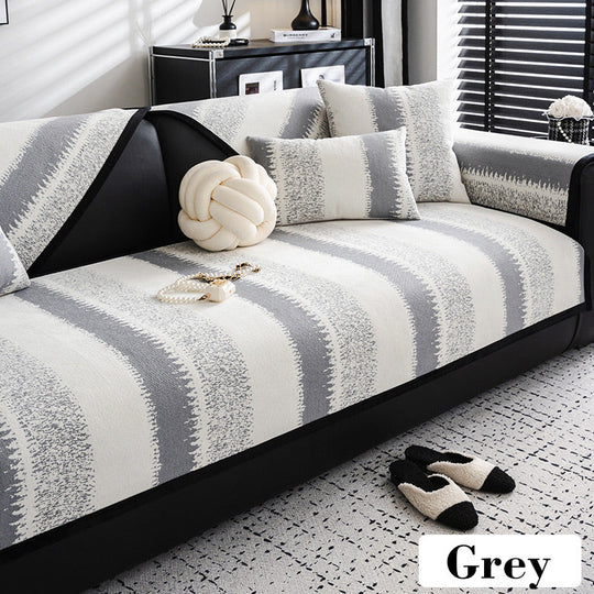 Universal Non-slip Striped Sofa Cover(2024 soil-resistant fabric)