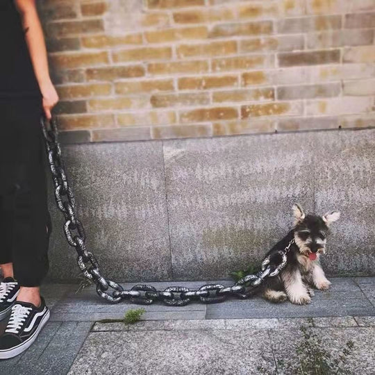 Funny Imitates Iron Dog Chain Leash