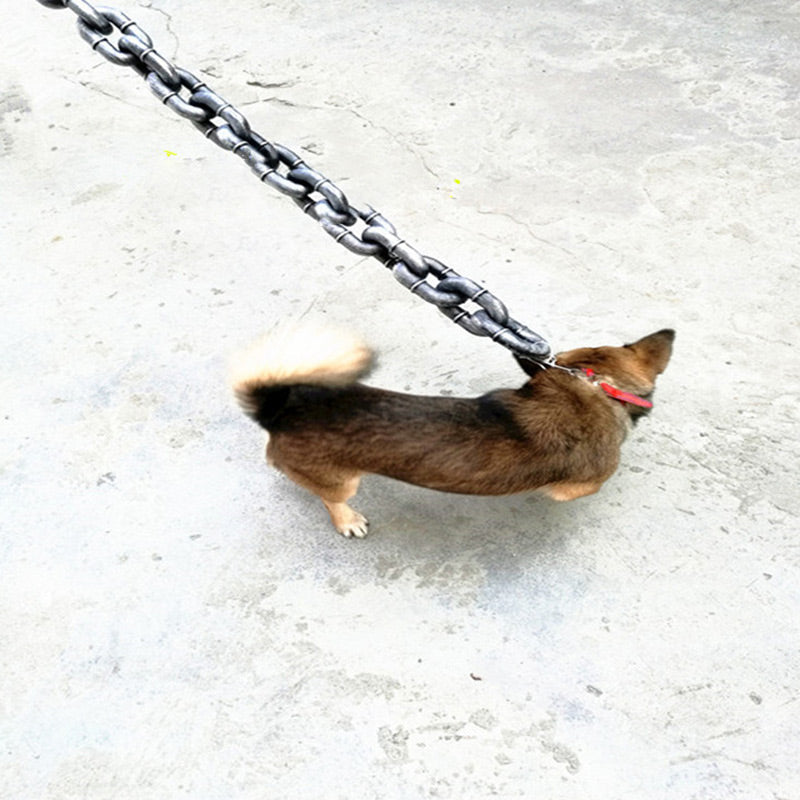 Funny Imitates Iron Dog Chain Leash