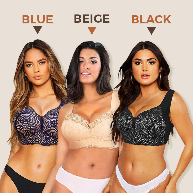 🤩LAST DAY SALE-50% OFF🔥Ultimate Lift & Support Lace Plus-Size Bra