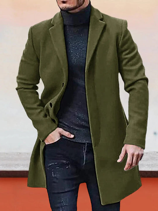 👔 Veste classique pour homme à boucle simple rangée, couleur unie - Un indispensable du quotidien