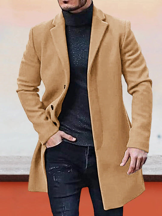 👔 Veste classique pour homme à boucle simple rangée, couleur unie - Un indispensable du quotidien