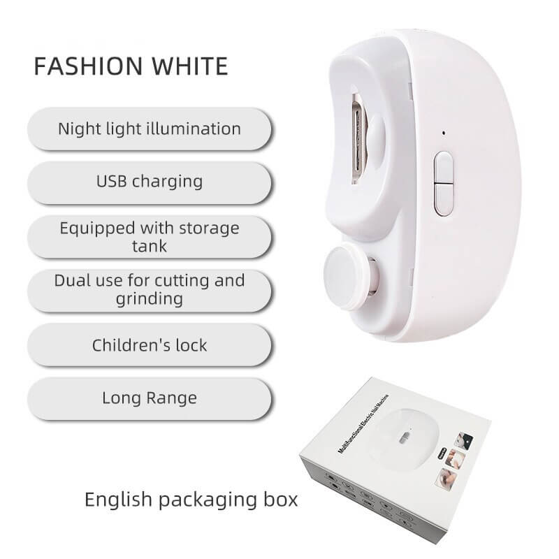 Automatyczna elektryczna obcinaczka do paznokci 3 w 1 z funkcją polerowania