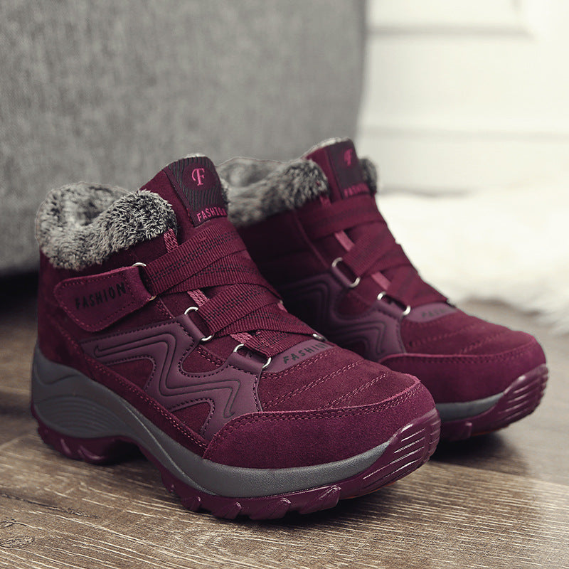 Winter Warm Fur Lined Anti-Slip Boots