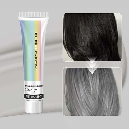 ⏳Limited-time 50% off⏰2-in-1 Silver Hair Dye with Natural Essence Extract🩶