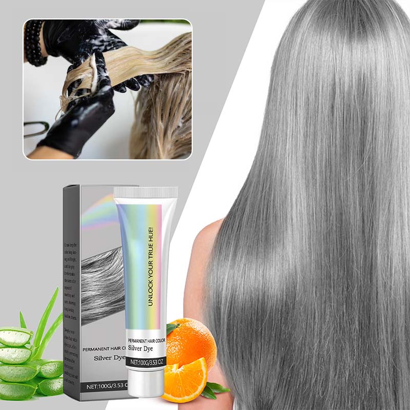 ⏳Limited-time 50% off⏰2-in-1 Silver Hair Dye with Natural Essence Extract🩶