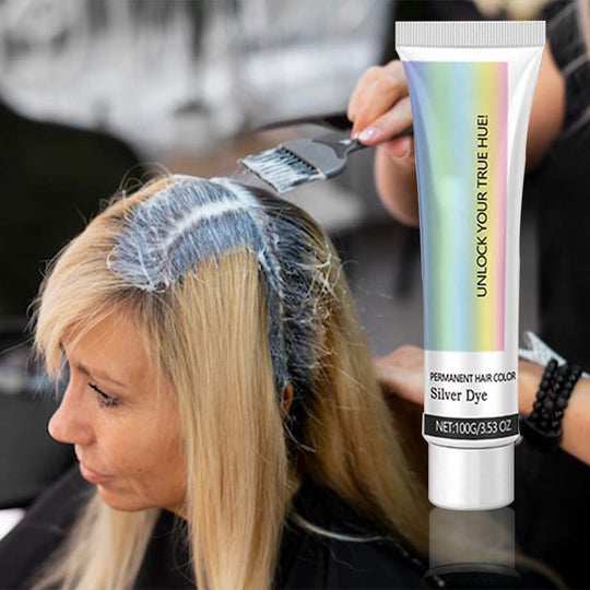 ⏳Limited-time 50% off⏰2-in-1 Silver Hair Dye with Natural Essence Extract🩶