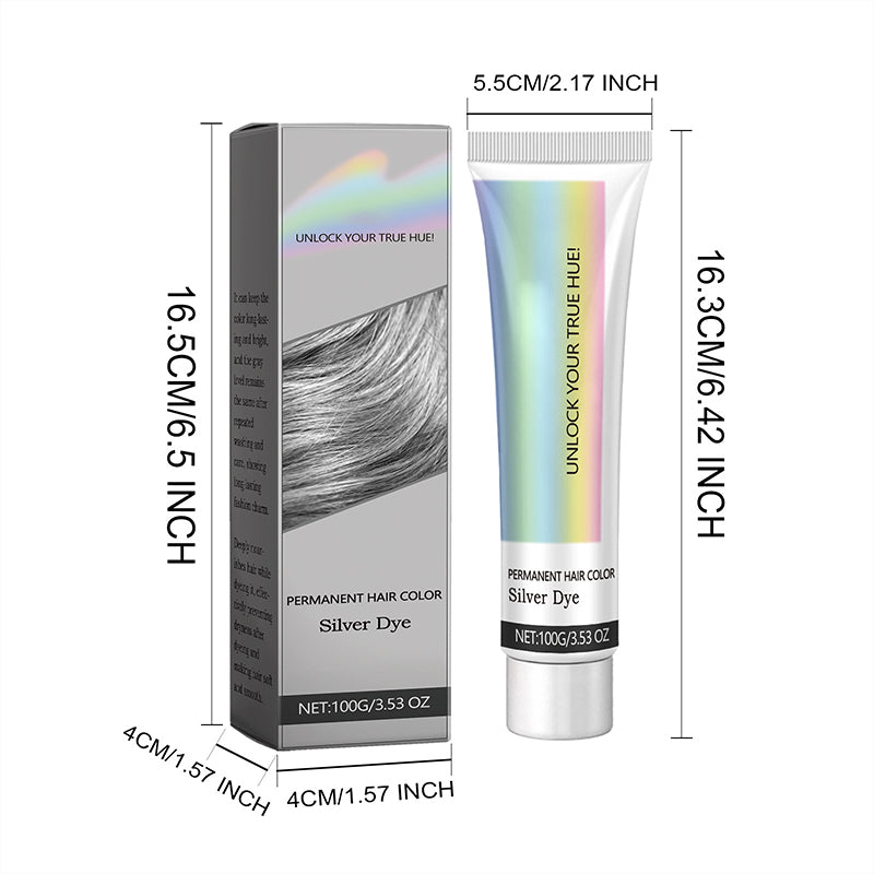 ⏳Limited-time 50% off⏰2-in-1 Silver Hair Dye with Natural Essence Extract🩶