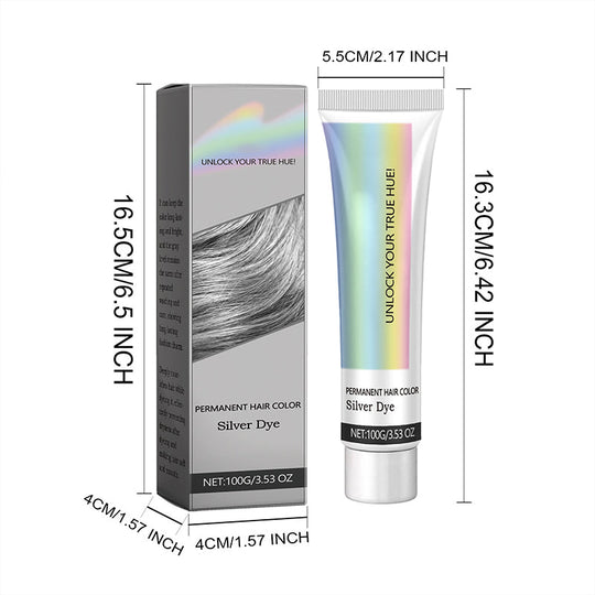 ⏳Limited-time 50% off⏰2-in-1 Silver Hair Dye with Natural Essence Extract🩶
