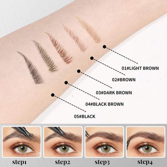 🔥NEUJAHRSANGEBOT 2025🔥 2-in-1-Microblading-Augenbrauenstift mit zwei Enden
