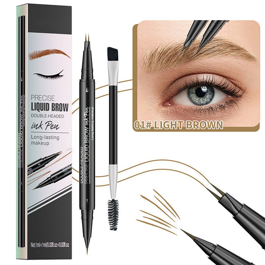 🔥NEUJAHRSANGEBOT 2025🔥 2-in-1-Microblading-Augenbrauenstift mit zwei Enden