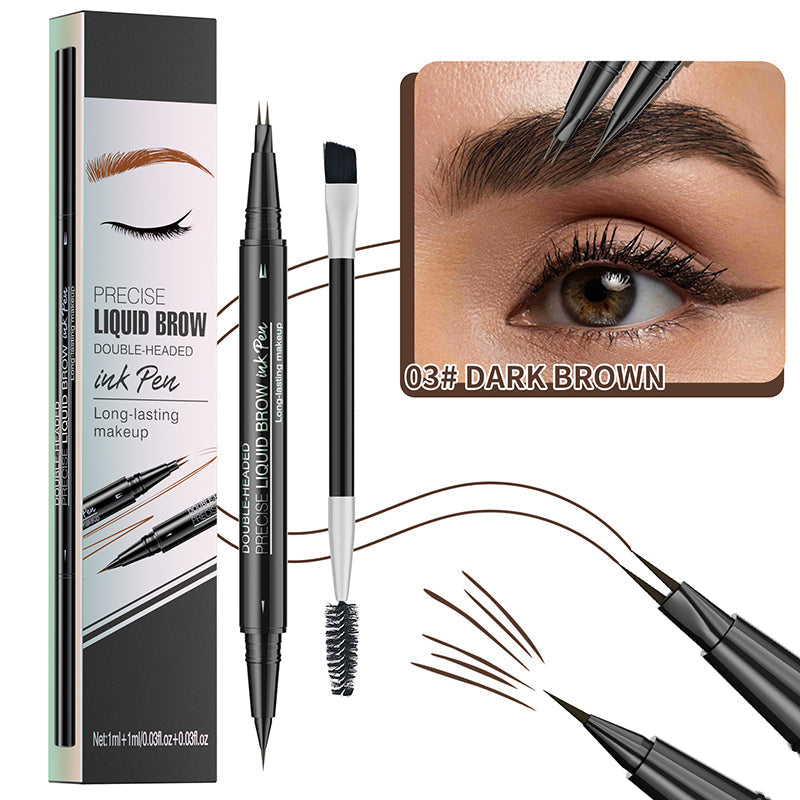 🔥NEUJAHRSANGEBOT 2025🔥 2-in-1-Microblading-Augenbrauenstift mit zwei Enden