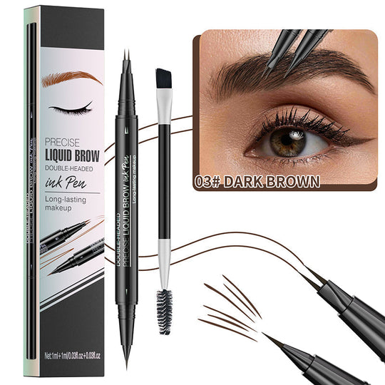 🔥NEUJAHRSANGEBOT 2025🔥 2-in-1-Microblading-Augenbrauenstift mit zwei Enden