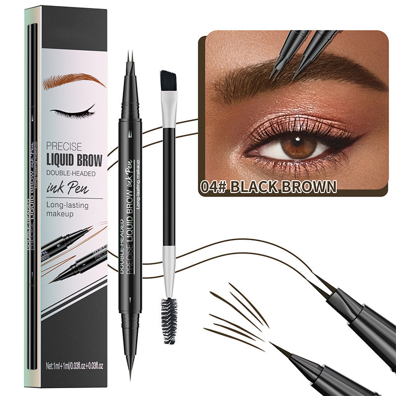 🔥NEUJAHRSANGEBOT 2025🔥 2-in-1-Microblading-Augenbrauenstift mit zwei Enden