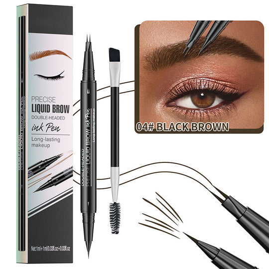 🔥NEUJAHRSANGEBOT 2025🔥 2-in-1-Microblading-Augenbrauenstift mit zwei Enden