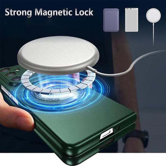 Super Strong Magnetic Protective shell with 360° Rotating Metal Stand for Samsung Galaxy Z Fold and Z Flip