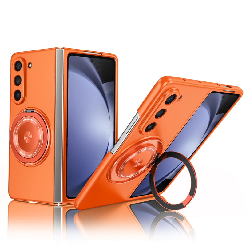 Super Strong Magnetic Protective shell with 360° Rotating Metal Stand for Samsung Galaxy Z Fold and Z Flip