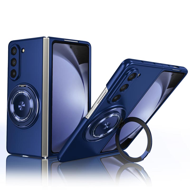 Super Strong Magnetic Protective shell with 360° Rotating Metal Stand for Samsung Galaxy Z Fold and Z Flip