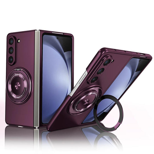 Super Strong Magnetic Protective shell with 360° Rotating Metal Stand for Samsung Galaxy Z Fold and Z Flip