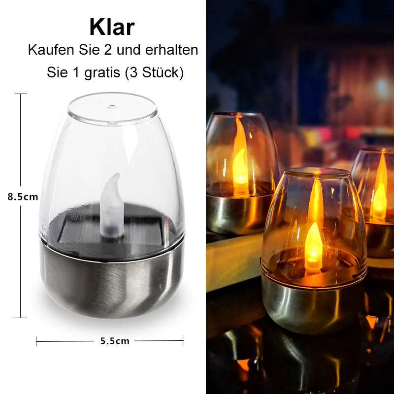 🥳2026 HOT SALE🥳💞50K+ SOLD!💥🕯️✨ 51% OFF! Solar Flickering Tea Lights – Realistic flame effect, dusk-to-dawn auto on. IP65 waterproof, lasts 6-8 hours. No wires, no fuss. Perfect for garden evenings. ✅🌙