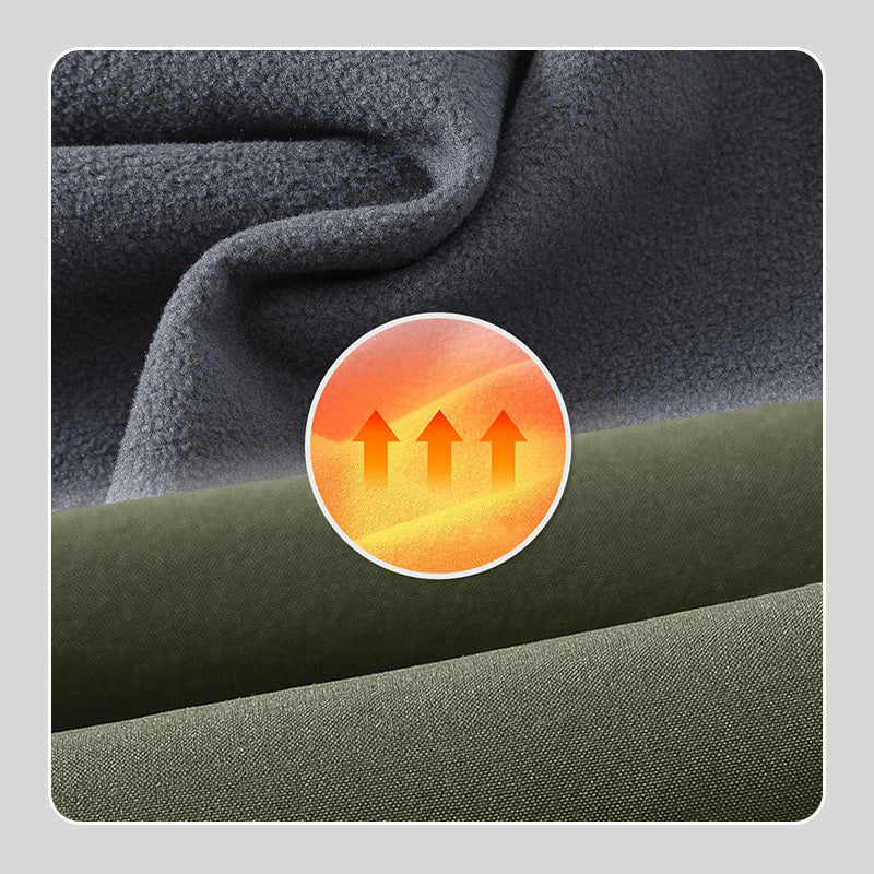 Pantaloni da trekking in vita elastica e elastica calda impermeabile.